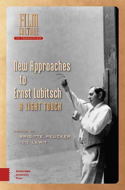 Cover: New Approaches to Ernst Lubitsch